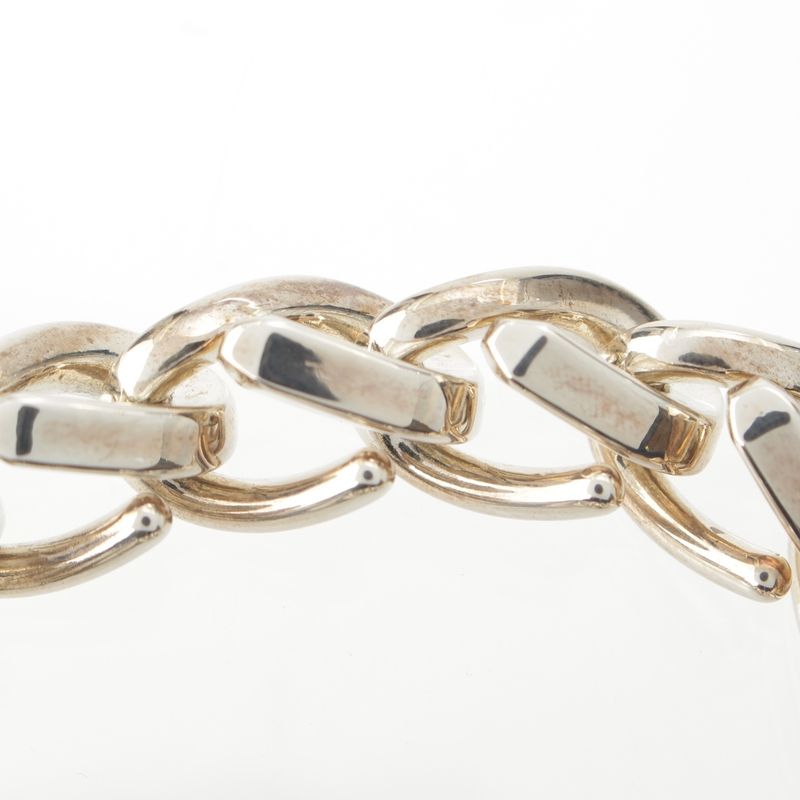 Tiffany & Co Forge Link Chain Bracelet Silver 19