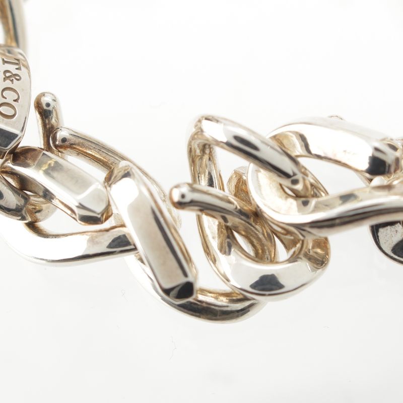 Tiffany & Co Forge Link Chain Bracelet Silver 19