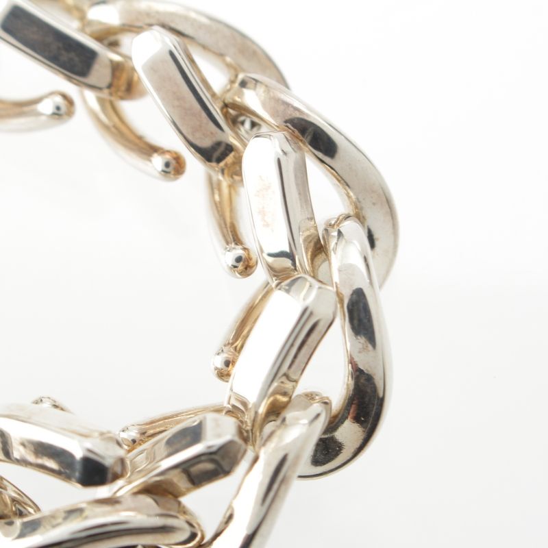 Tiffany & Co Forge Link Chain Bracelet Silver 19