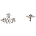 Dior J'adior Rhinestone Earrings Silver
