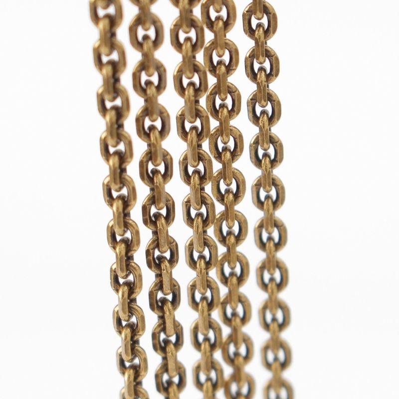 Dior J'adior Rhinestone Chain Earrings Gold