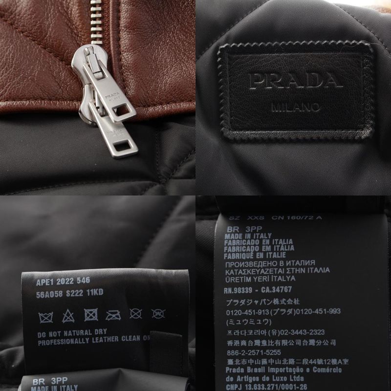 Prada Sheepskin with Belt Oversize Fur Coat