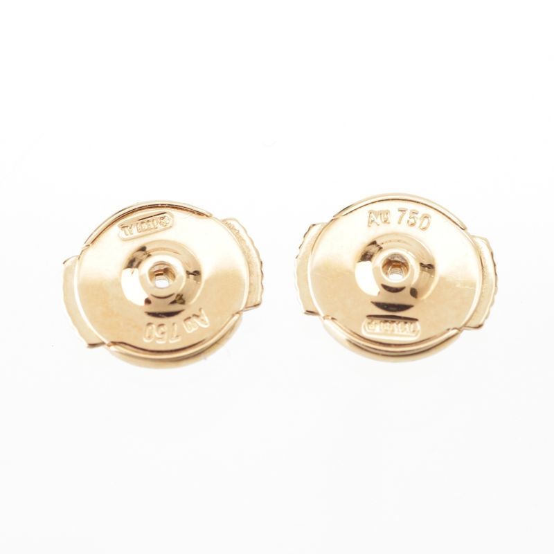 Van Cleef & Arpels Sweet Alhambra Diamond Earrings Mother Of Pearl