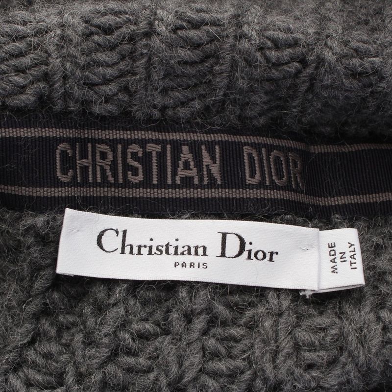 Dior Wool Mohair Blend Oversize Sweater Knit Top