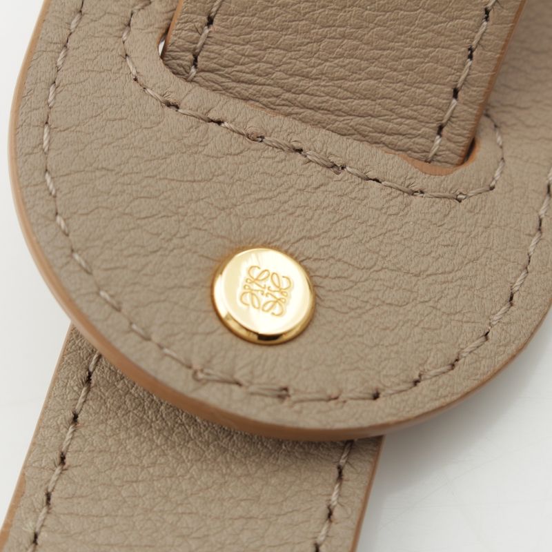 Loewe Calf Leather Logo Shoulder Strap Bag Sand Beige Gold Sand