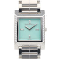 Tiffany & Co Maker's Square Watch Stainless Steel Quartz Silver Blue