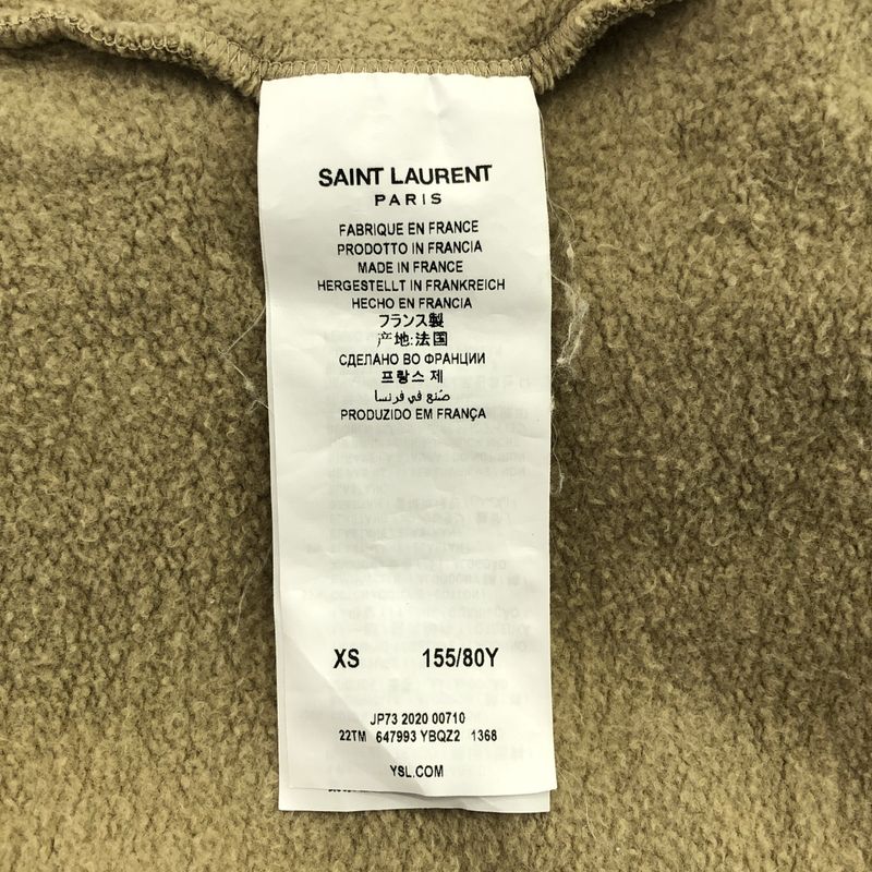 Saint Laurent Paris Logo Pullover Sweatshirt Hoodie XS Beige Sweater
