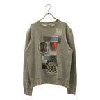 Dior Homme Graphic Print Crew Neck Sweatshirt XS Gray