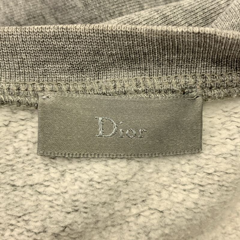 Dior Homme Graphic Print Crew Neck Sweatshirt XS Gray