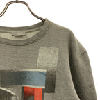 Dior Homme Graphic Print Crew Neck Sweatshirt XS Gray