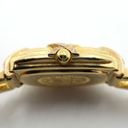 Hermes Faubourg White Watch Diamond Yellow Gold Quartz 18K