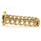 Hermes Faubourg White Watch Diamond Yellow Gold Quartz 18K