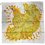 Hermes Scarf Silk Carre 90 Hola Flamenca Yellow