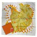 Hermes Scarf Silk Carre 90 Hola Flamenca Yellow