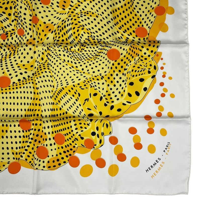 Hermes Scarf Silk Carre 90 Hola Flamenca Yellow