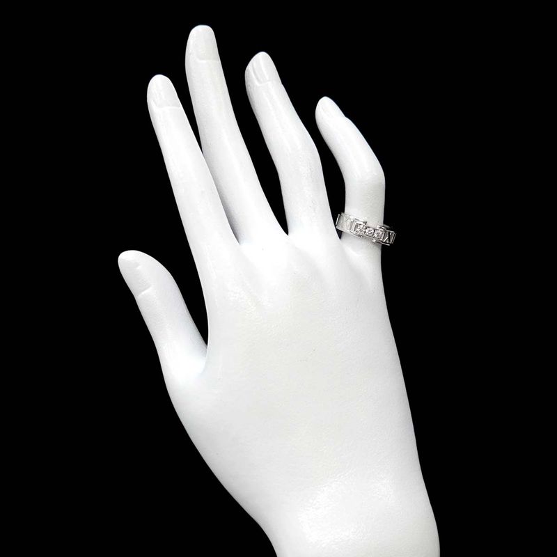 Tiffany & Co Atlas Ring Diamond 18K WG White Gold