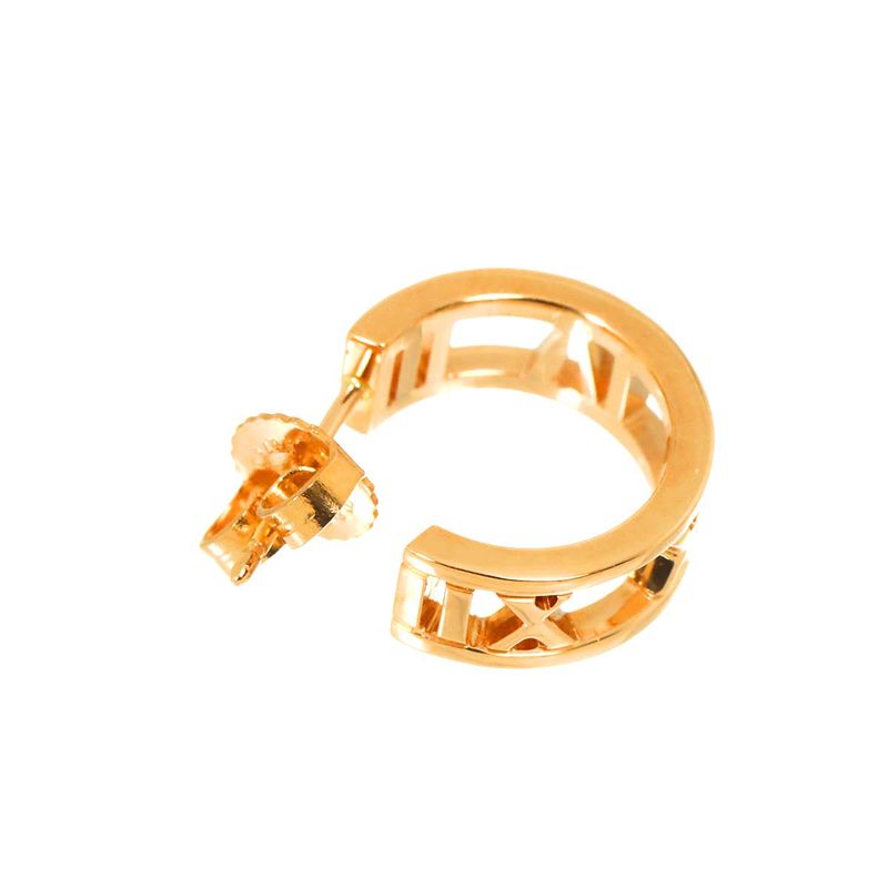 Tiffany & Co Atlas Open Earrings 18K PG