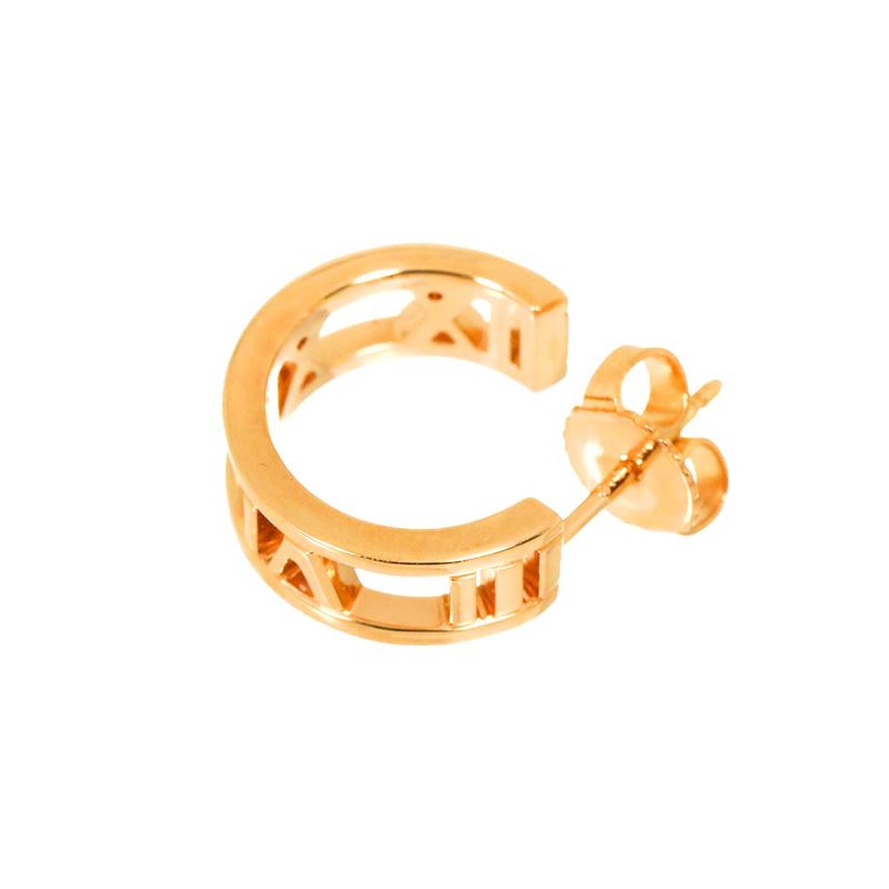 Tiffany & Co Atlas Open Earrings 18K PG