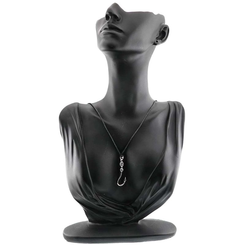 Gucci Necklace 18K WG White Gold 750 Fish Hook