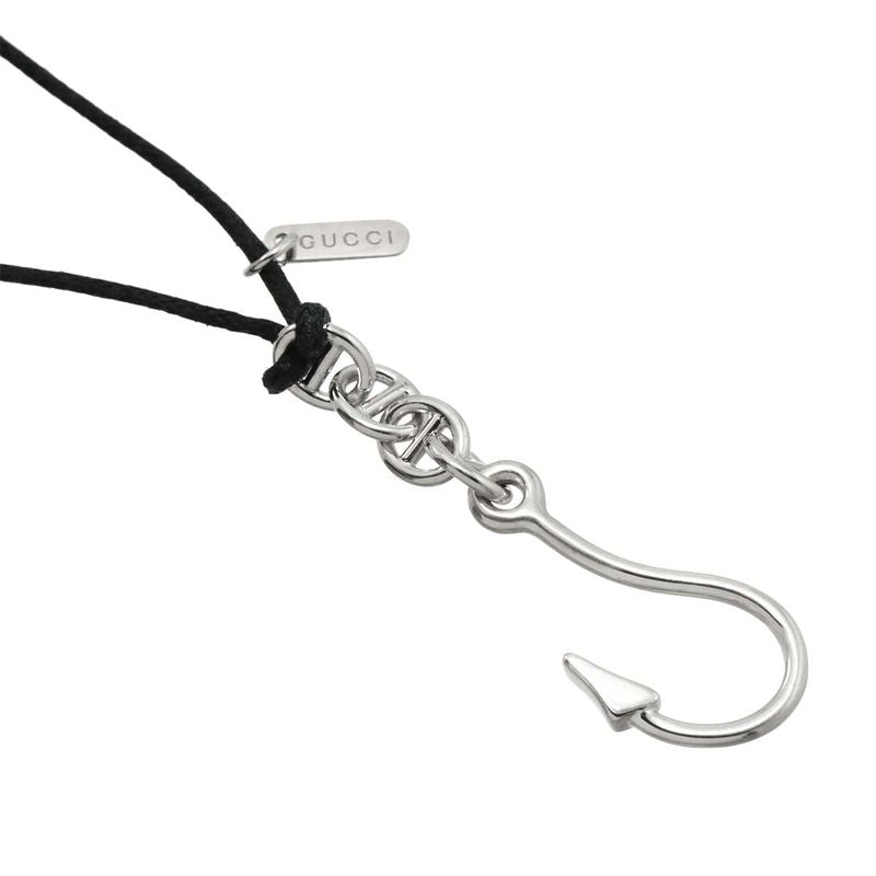 Gucci Necklace 18K WG White Gold 750 Fish Hook