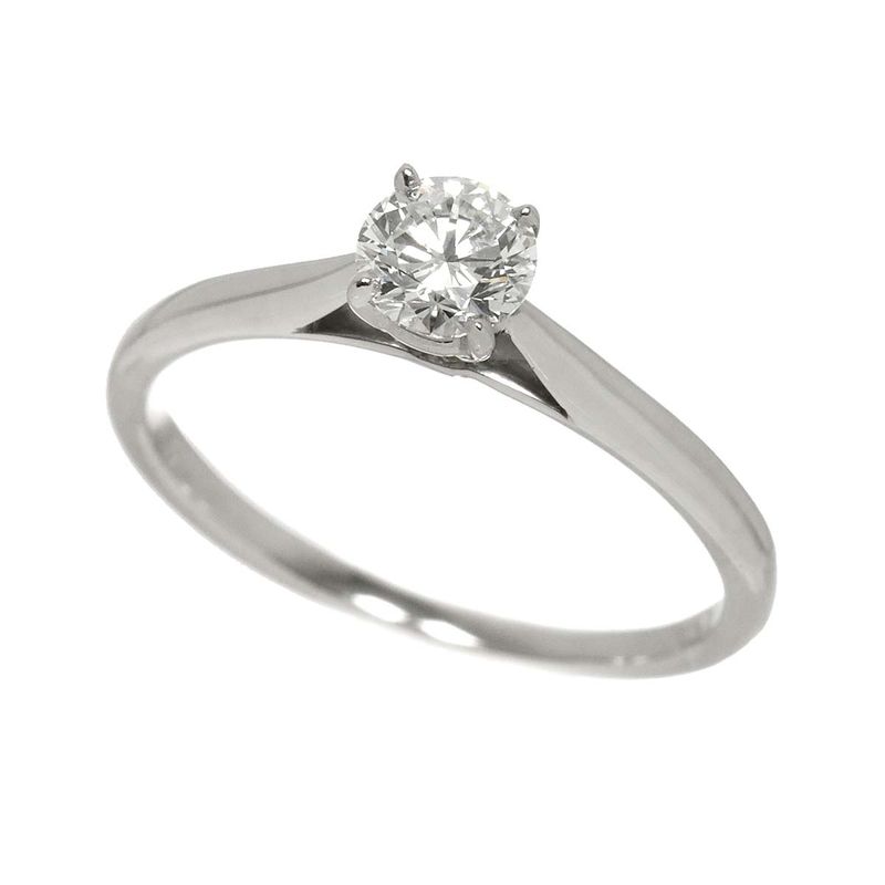 Cartier Solitaire Diamond 50 Ring Pt Platinum