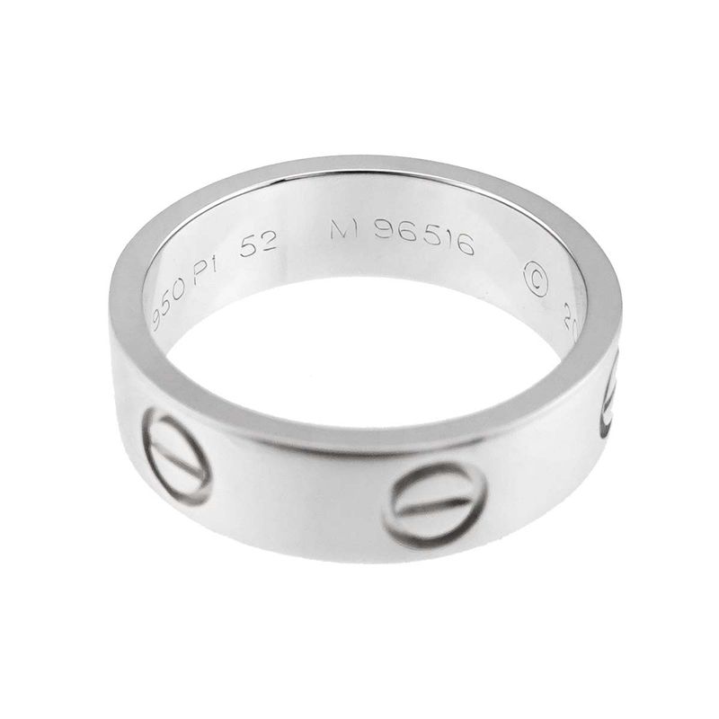 Cartier Love Classic 52 Ring Pt Platinum