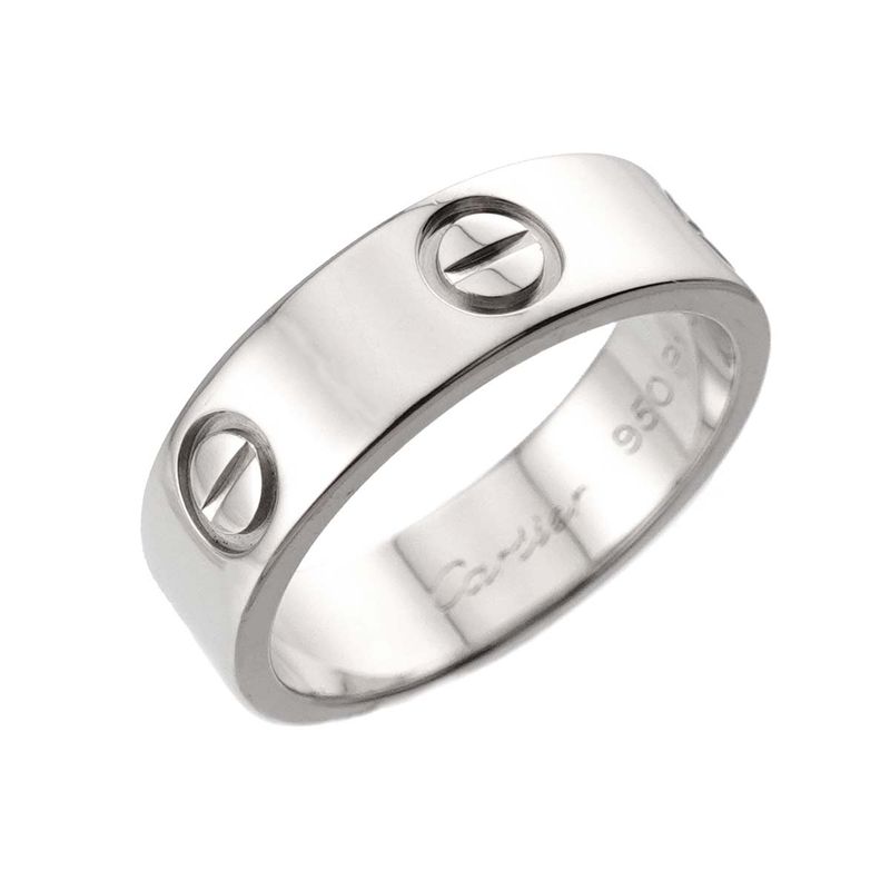 Cartier Love Classic 52 Ring Pt Platinum