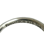 Tiffany & Co Hook Eye Love Knot 18K Gold Ring Silver