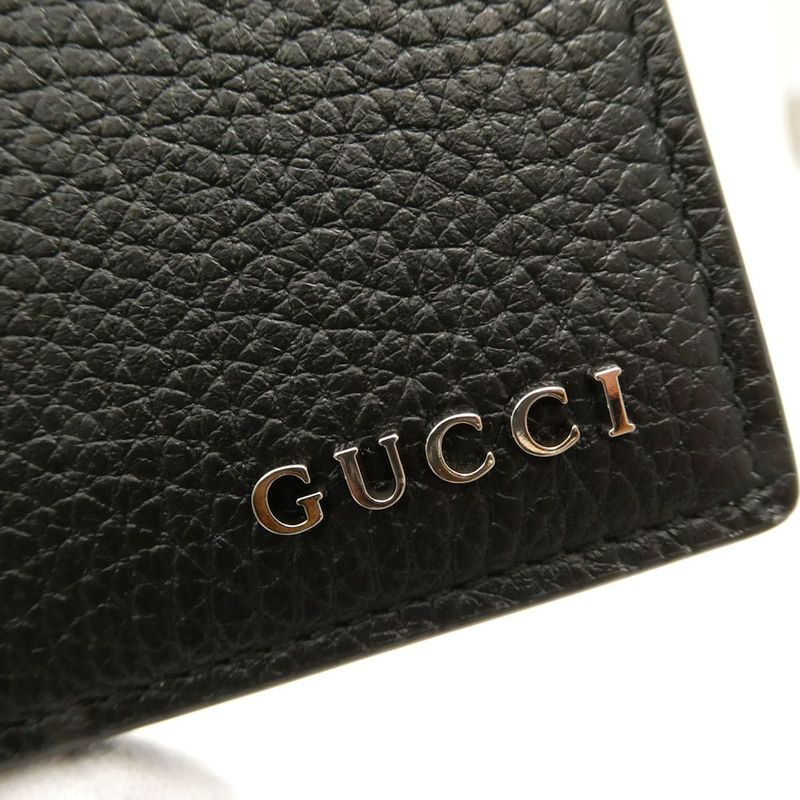Gucci Logo Coin Wallet Mini Card Case Purse Bifold
