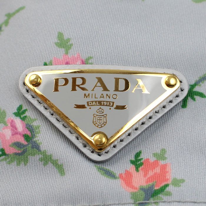 Prada Re-Nylon Tessuto Rose Perla Hat Blue Gray Blue-gray