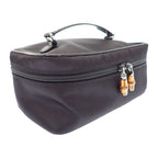 Gucci Vanity 032_1956_0150 Handbag Nylon Calf Black Silver