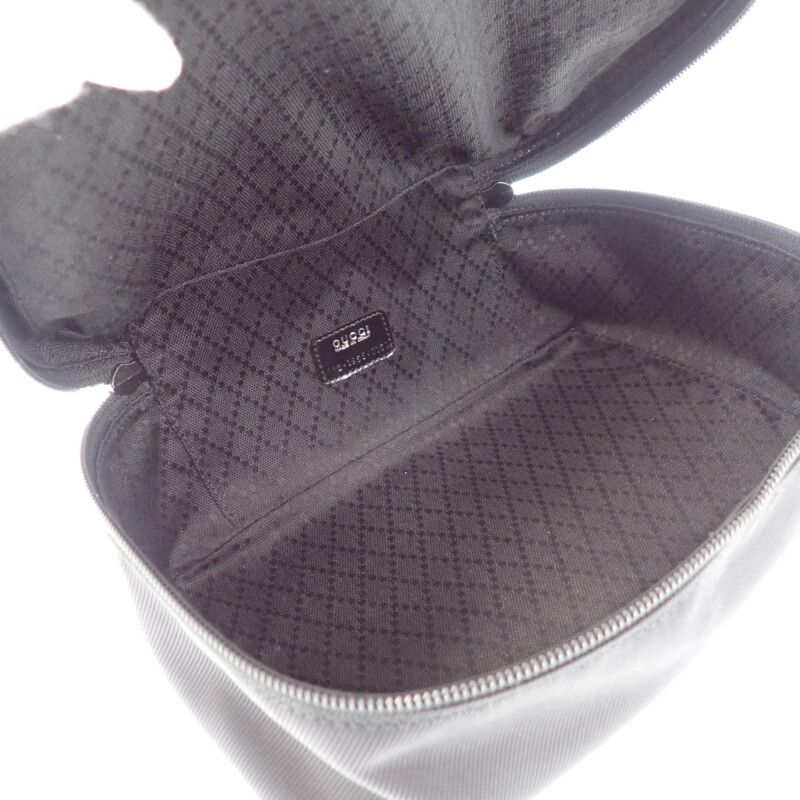 Gucci Vanity 032_1956_0150 Handbag Nylon Calf Black Silver