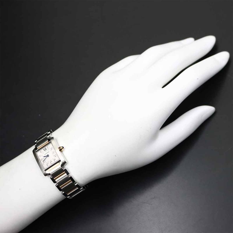 Cartier Tank Francaise SM Combination Watch Diamond PG