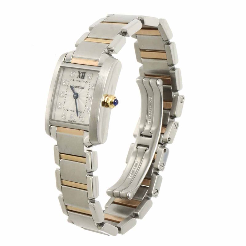 Cartier Tank Francaise SM Combination Watch Diamond PG