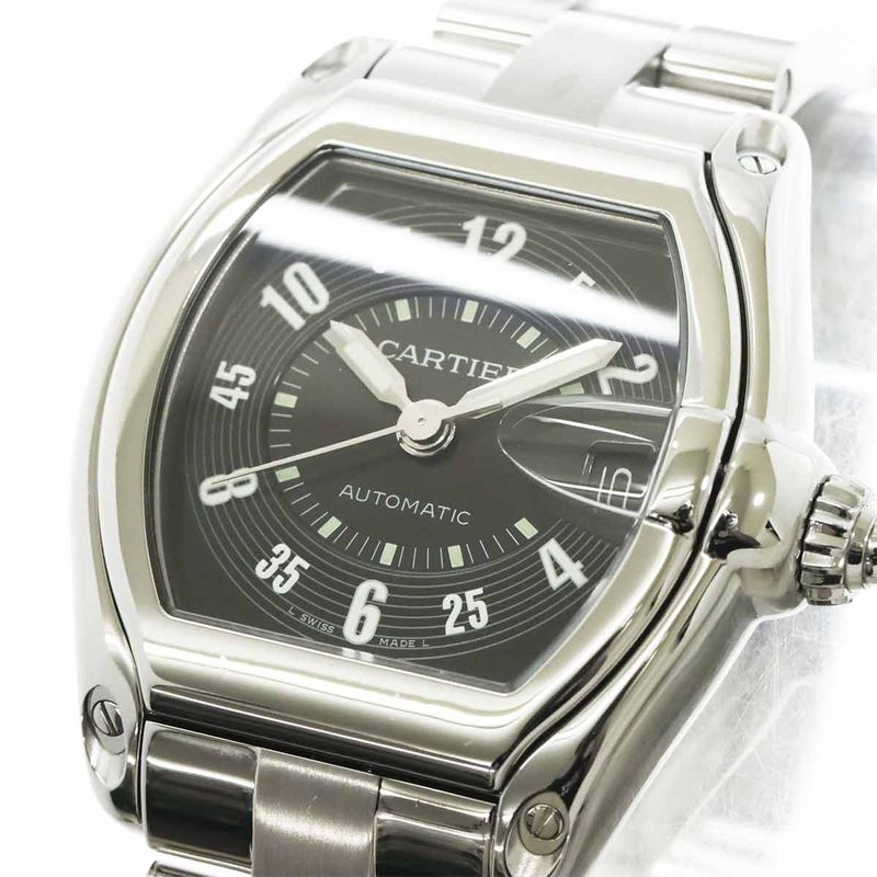 Cartier Roadster LM Watch Date Black