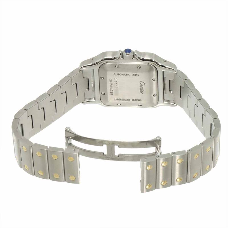 Cartier Santos Galbee LM Combination Watch 18K Yellow Gold