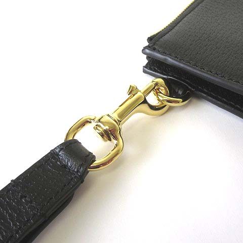 Gucci Horsebit Leather Clutch Black Purse