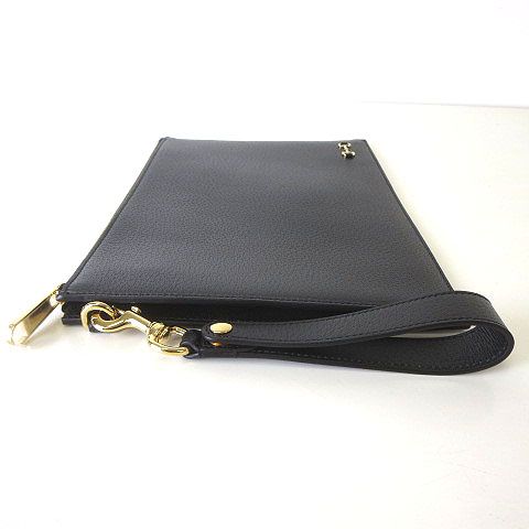 Gucci Horsebit Leather Clutch Black Purse