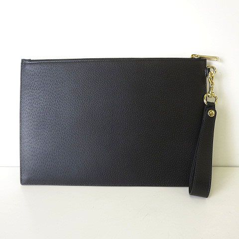 Gucci Horsebit Leather Clutch Black Purse