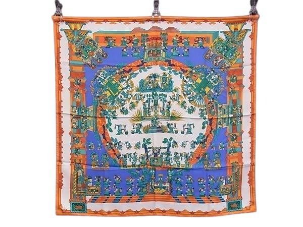 Hermes Scarf Carre 90 Multicolor Silk Astres Es Soleils