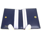 Bvlgari Card Case Serpenti Blue Leather Gold New