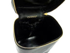 Chanel Handbag Vanity Bicolor Black Lambskin CC Logo Quilted