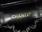 Chanel Handbag Vanity Bicolor Black Lambskin CC Logo Quilted