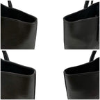Prada Mini Tote Triangle Logo Leather Black Nero Vintage