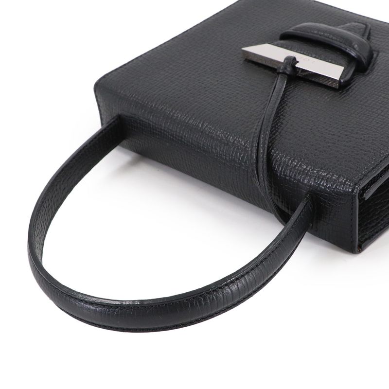 Loewe Barcelona 2-Way Bag Leather Black Silver