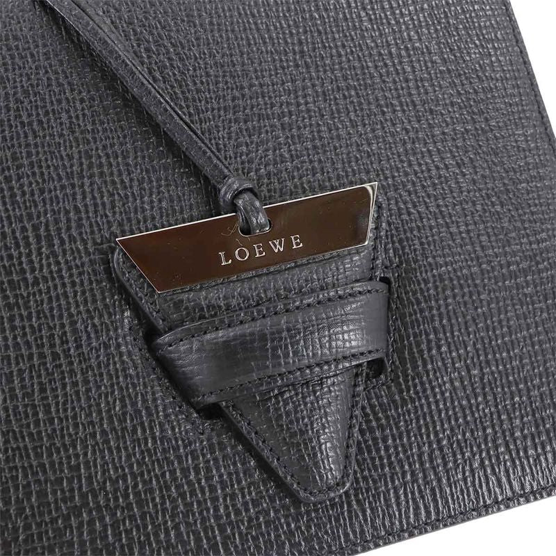 Loewe Barcelona 2-Way Bag Leather Black Silver