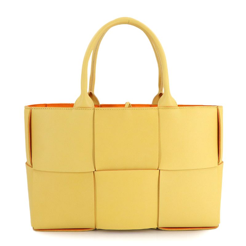 Bottega Veneta Intrecciato Small Arco Tote Leather Yellow