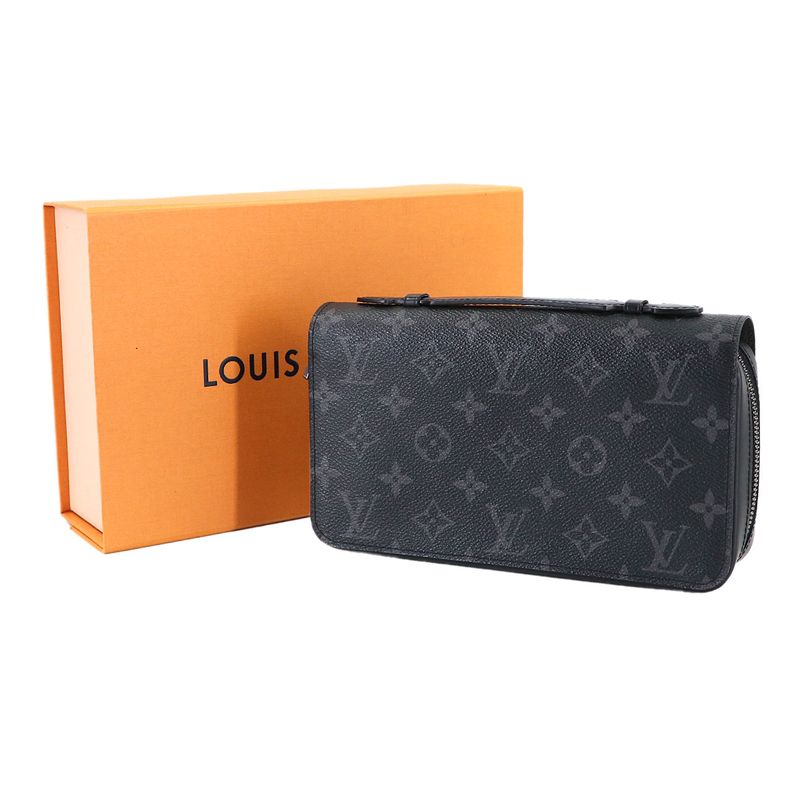 Louis Vuitton Monogram Eclipse Zippy XL Zip Around Wallet