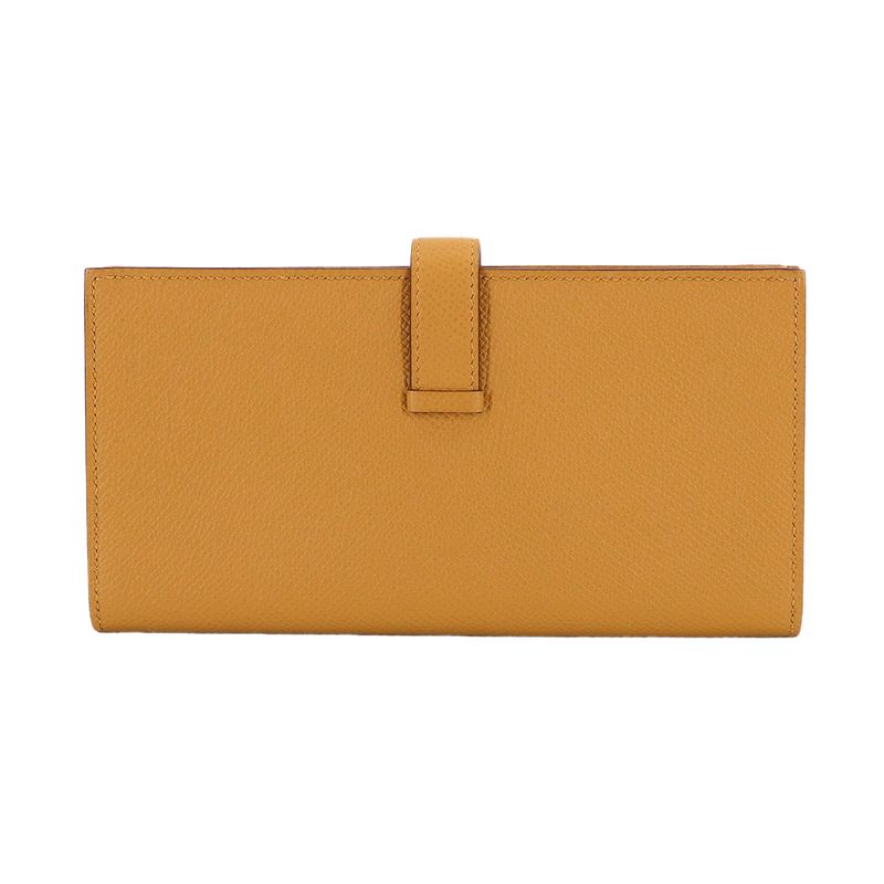Hermes Bearn Soufflet Bifold Wallet Epsom Sesame