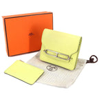 Hermes Roulis Slim Wallet Bifold Ever Color Jaune